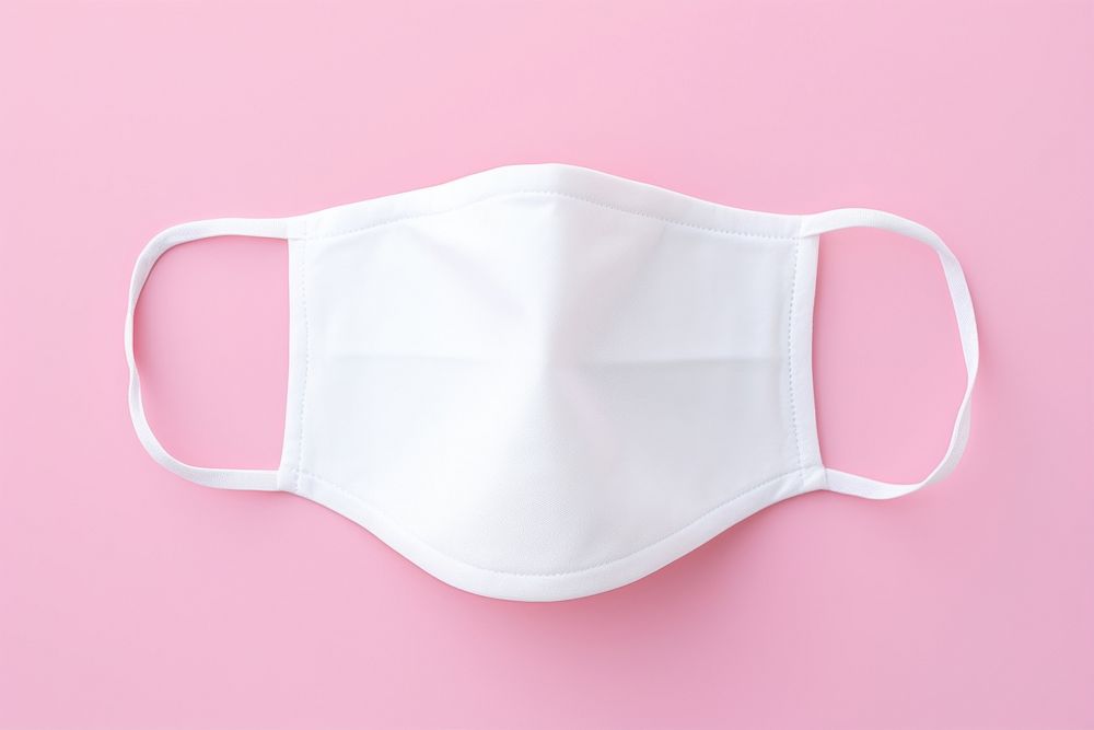 Face mask white underwear headgear. AI generated Image by rawpixel.