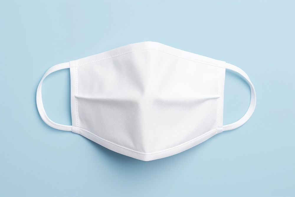 Face mask white porcelain clothing. AI generated Image by rawpixel.