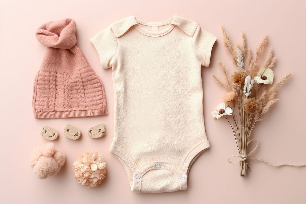 Baby pink innocence babyhood. AI generated Image by rawpixel.