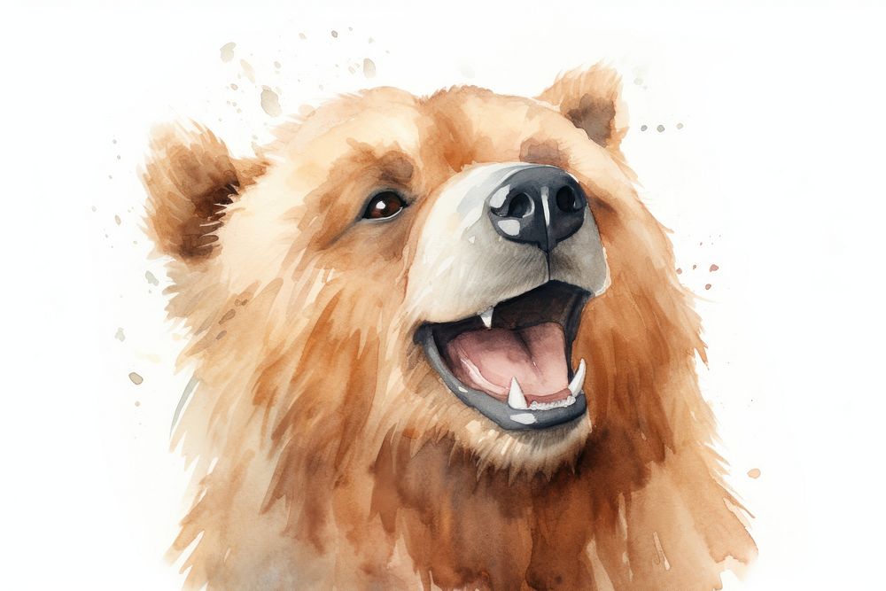Bear mammal animal dog. AI generated Image by rawpixel.