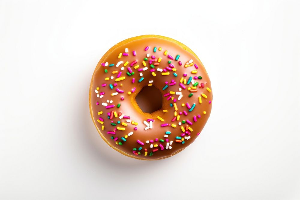 Dessert donut food sprinkles. AI generated Image by rawpixel.
