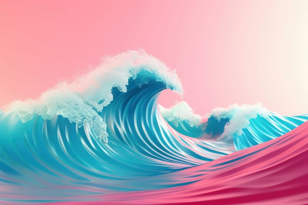 Ocean outdoors nature wave. AI generated Image by rawpixel.