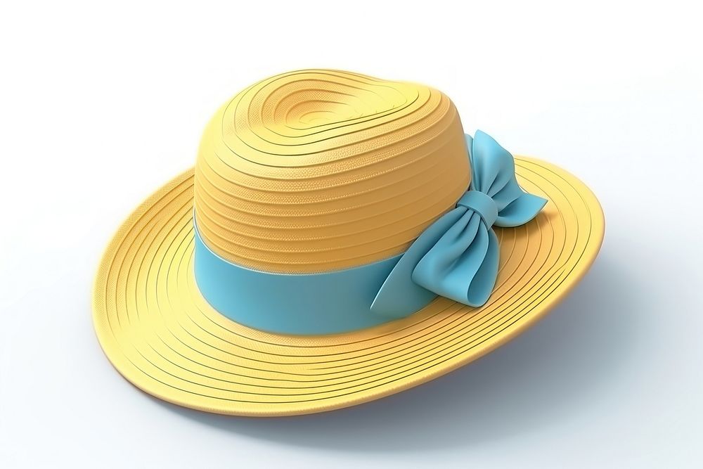 Summer hat white background headwear. AI generated Image by rawpixel.