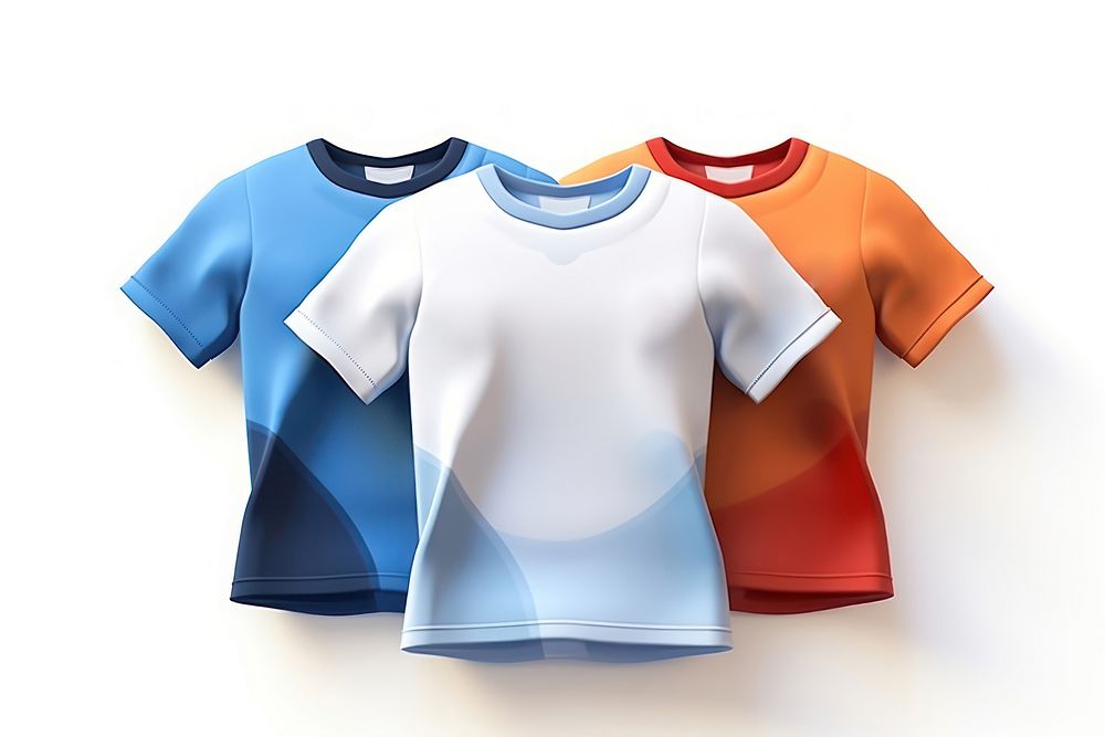T-shirt white background sportswear clothing. AI generated Image by rawpixel.