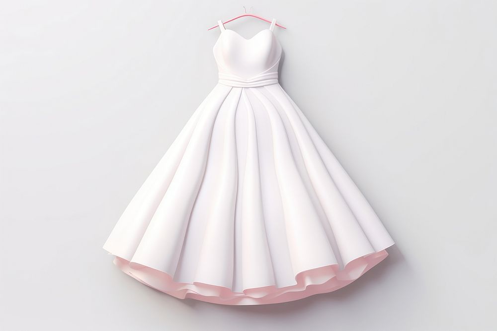 Wedding dress fashion white. AI generated Image by rawpixel.