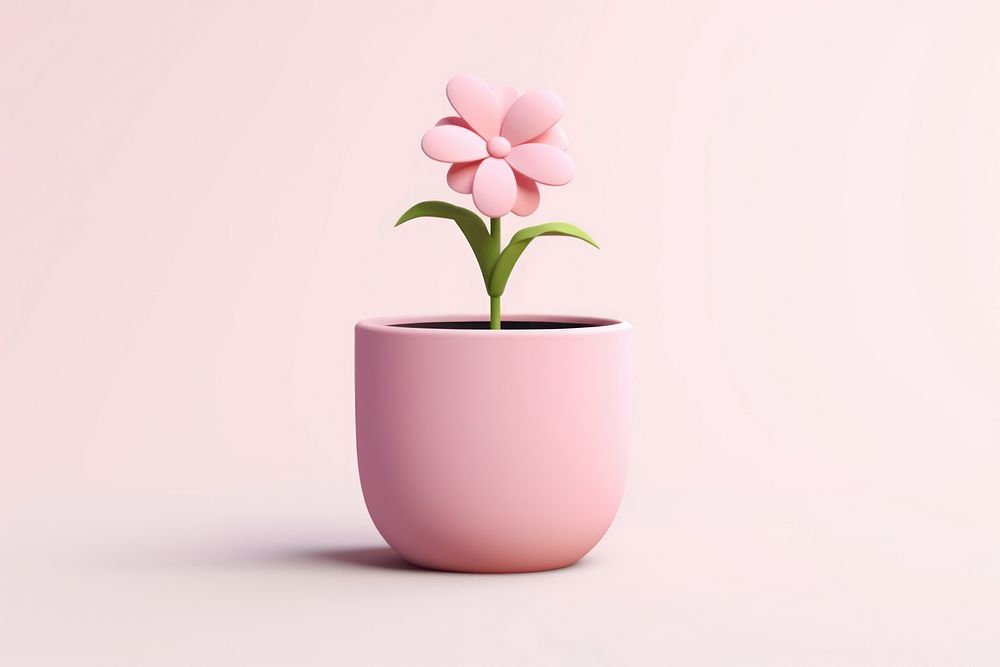 Flower petal plant vase. AI generated Image by rawpixel.