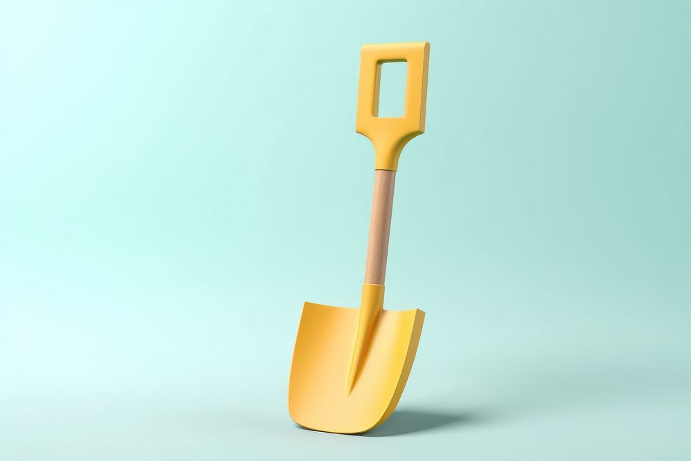 Shovel tool gardening yellow. AI generated Image by rawpixel.