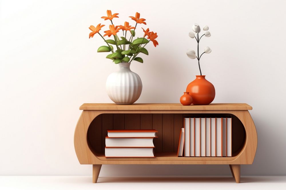 Sideboard table furniture flower. 