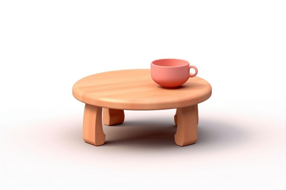 Table furniture cup mug. AI generated Image by rawpixel.
