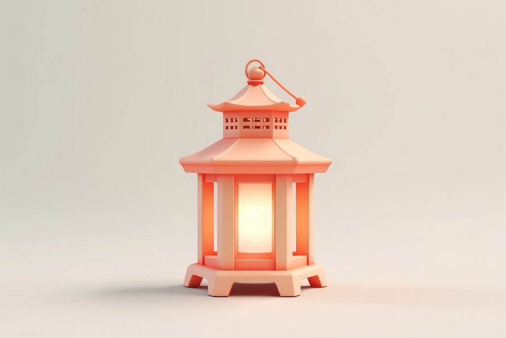 Lantern lampshade architecture illuminated. AI generated Image by rawpixel.