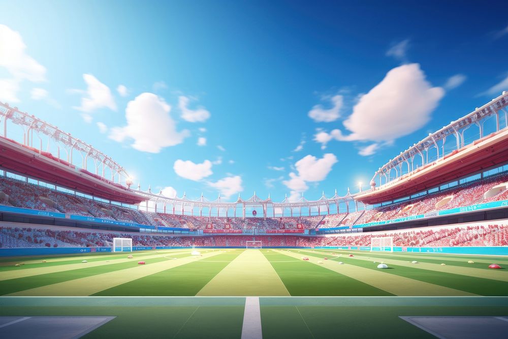 Stadium sports architecture competition. AI generated Image by rawpixel.