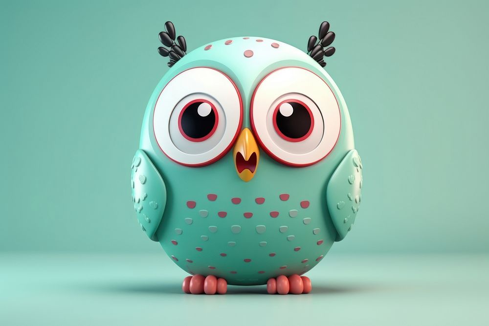 Fun owl toy anthropomorphic. AI generated Image by rawpixel.