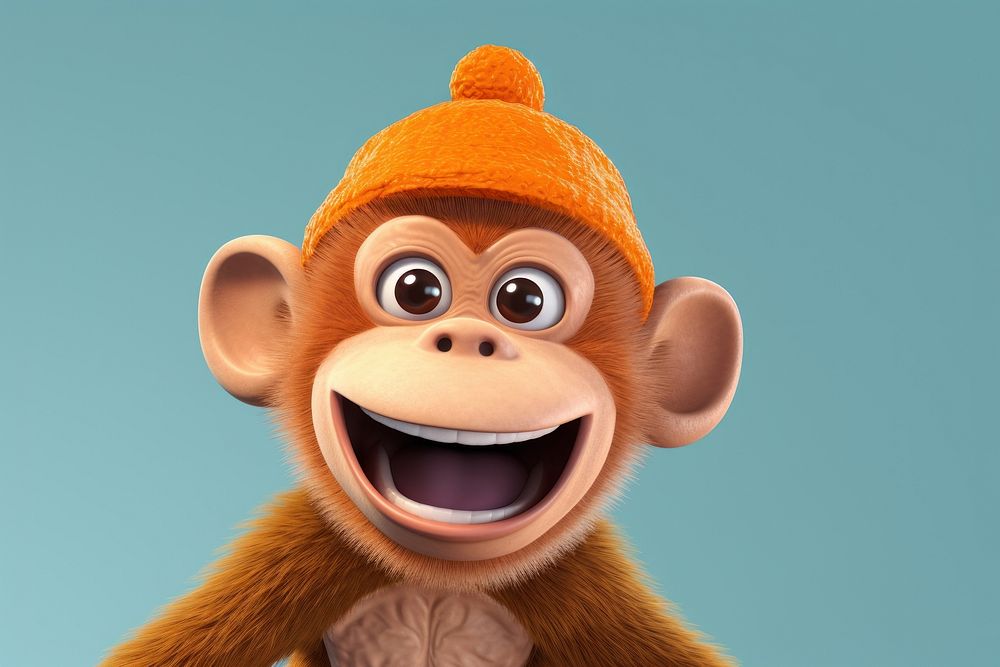 happy monkey cartoon