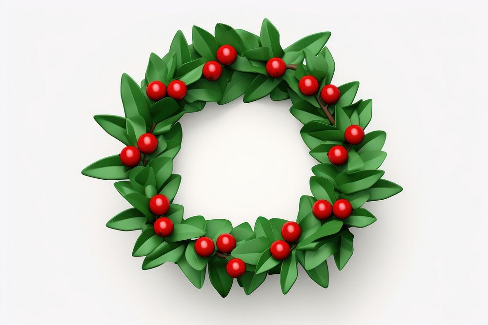 Wreath food celebration decoration. AI generated Image by rawpixel.