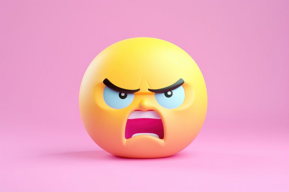Anthropomorphic representation frustration displeased. AI generated Image by rawpixel.