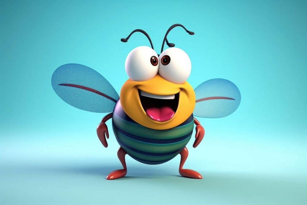 Bee animal insect fun. AI generated Image by rawpixel.