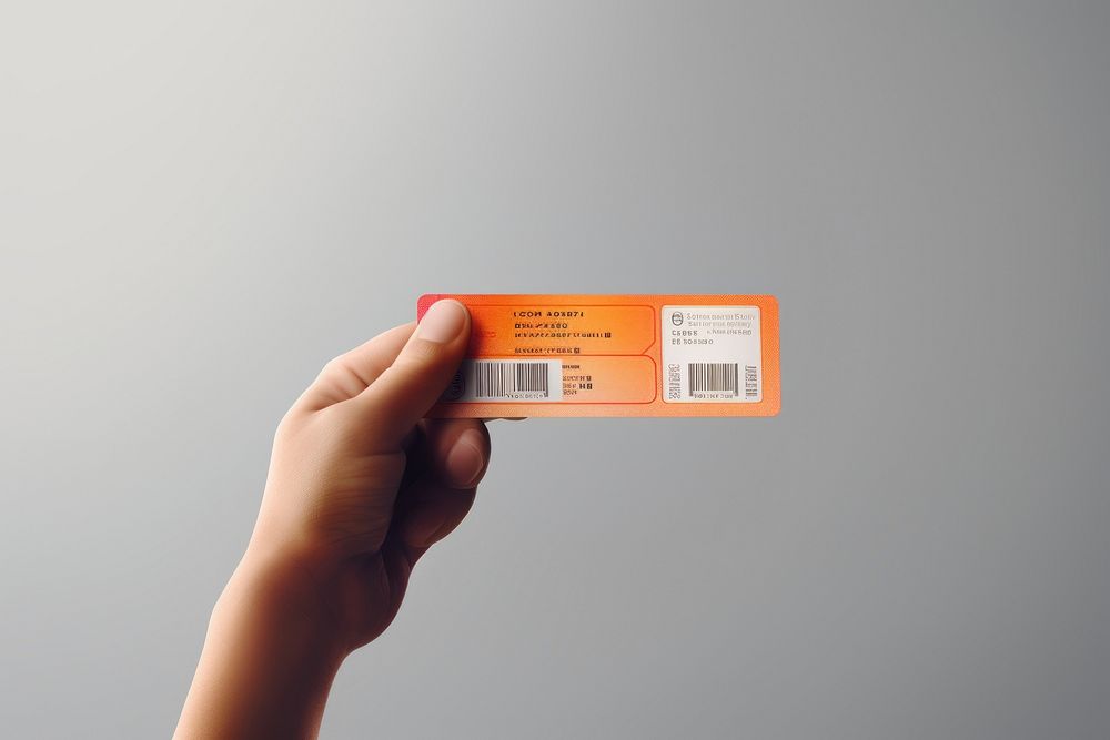 Text holding ticket hand. AI generated Image by rawpixel.