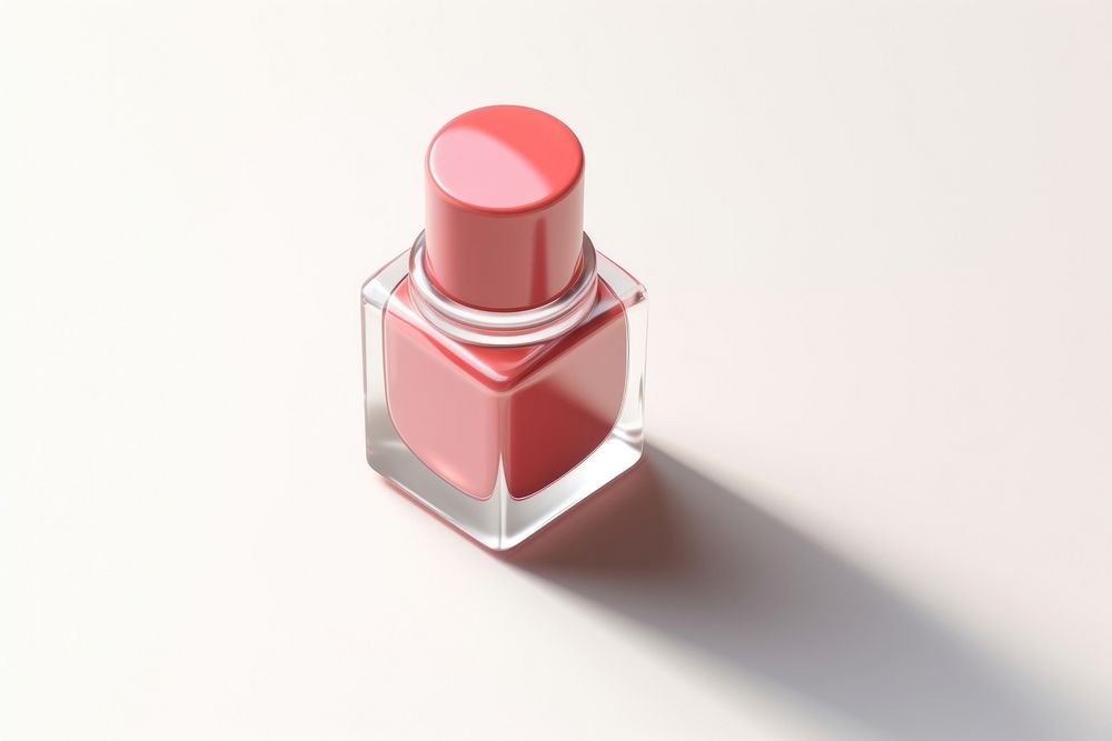 Cosmetics bottle nail white background. AI generated Image by rawpixel.