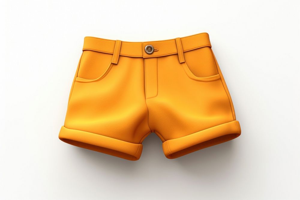 Shorts white background underpants clothing. AI generated Image by rawpixel.