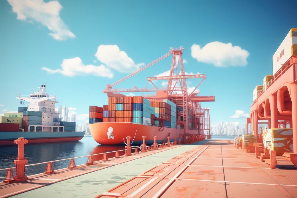 Vehicle ship boat transportation. AI generated Image by rawpixel.
