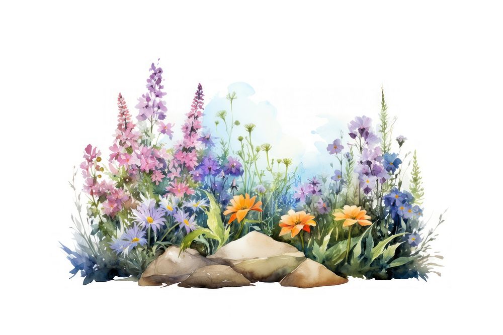 Flower lavender outdoors garden. AI generated Image by rawpixel.