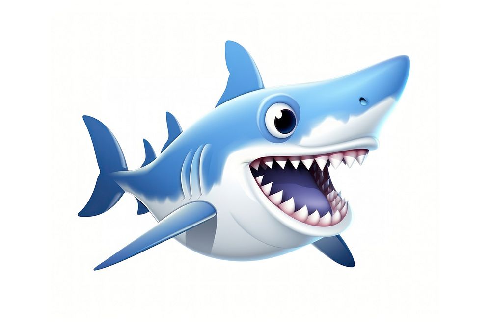 Great white shark animal fish aggression. AI generated Image by rawpixel.