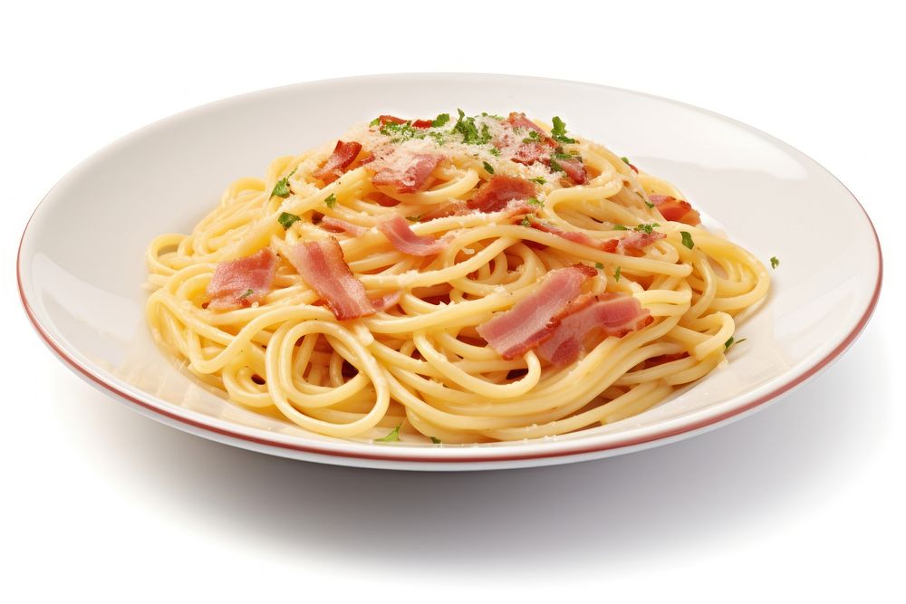 Plate spaghetti pasta food. 