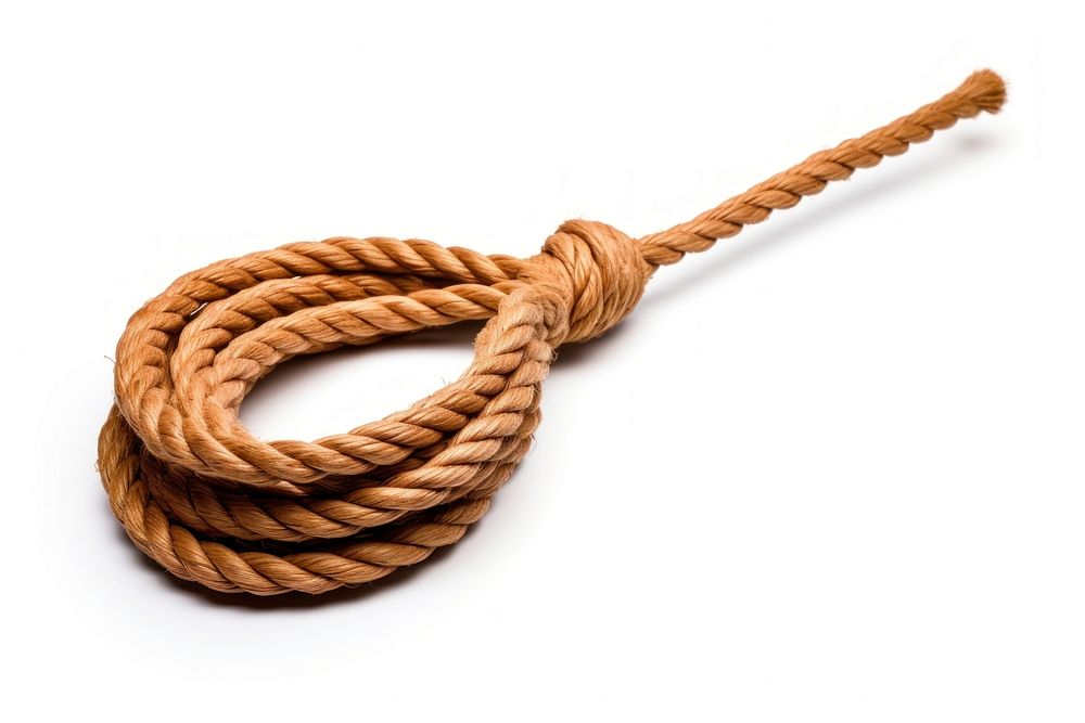 Rope white background studio shot durability. AI generated Image by rawpixel.