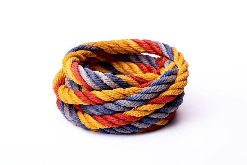 Rope white background studio shot accessories. AI generated Image by rawpixel.