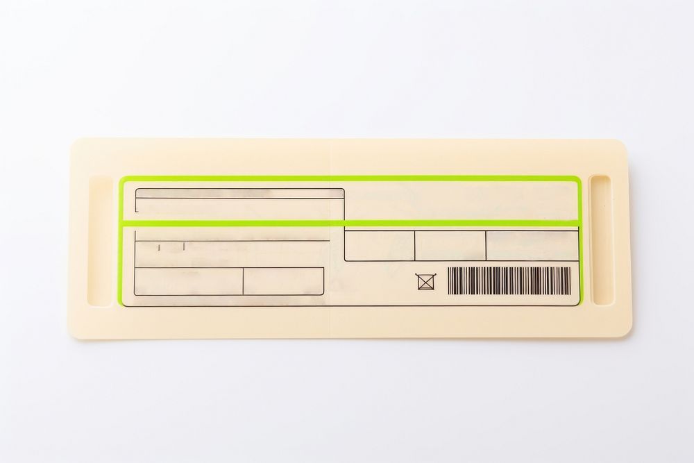 Document ticket text white background. AI generated Image by rawpixel.