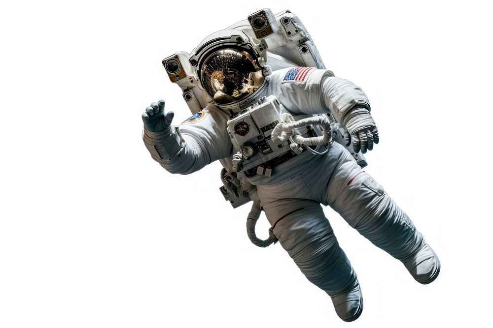 Astronaut space white background protection. AI generated Image by rawpixel.