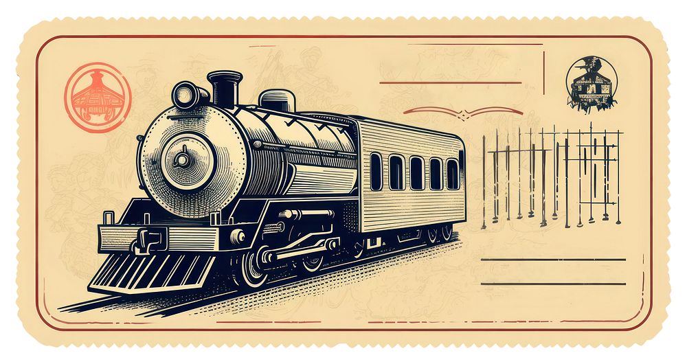Train transportation locomotive vehicle. AI generated Image by rawpixel.