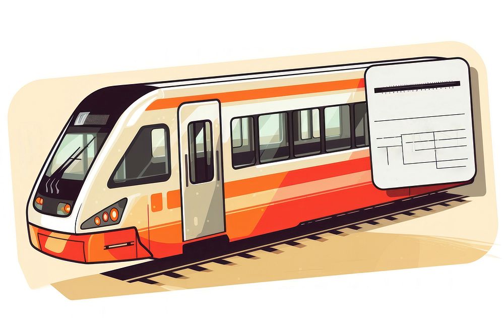 Train transportation vehicle travel. AI generated Image by rawpixel.