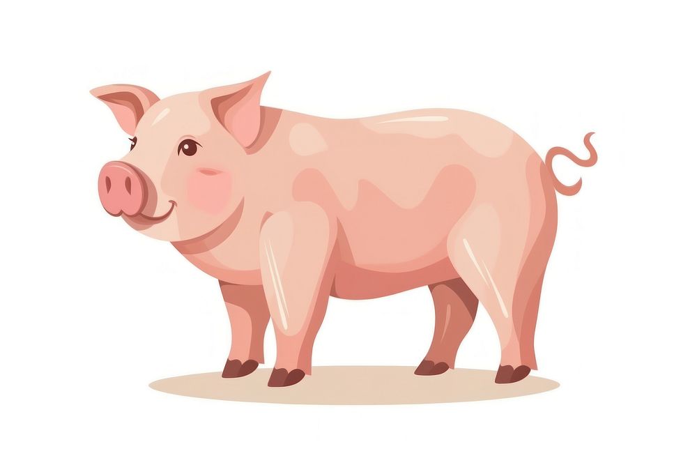 Pig livestock mammal animal. AI generated Image by rawpixel.