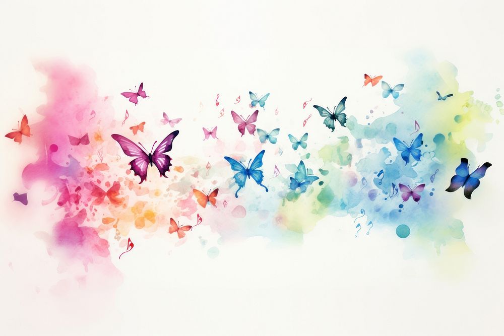 Backgrounds white background creativity butterfly. AI generated Image by rawpixel.