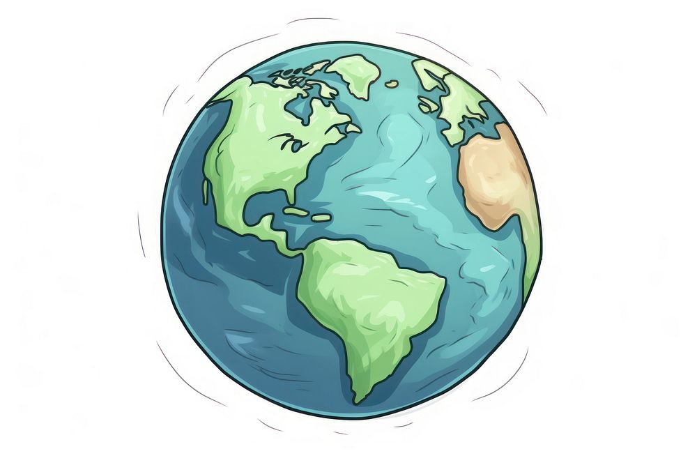 Earth planet globe space. AI generated Image by rawpixel.
