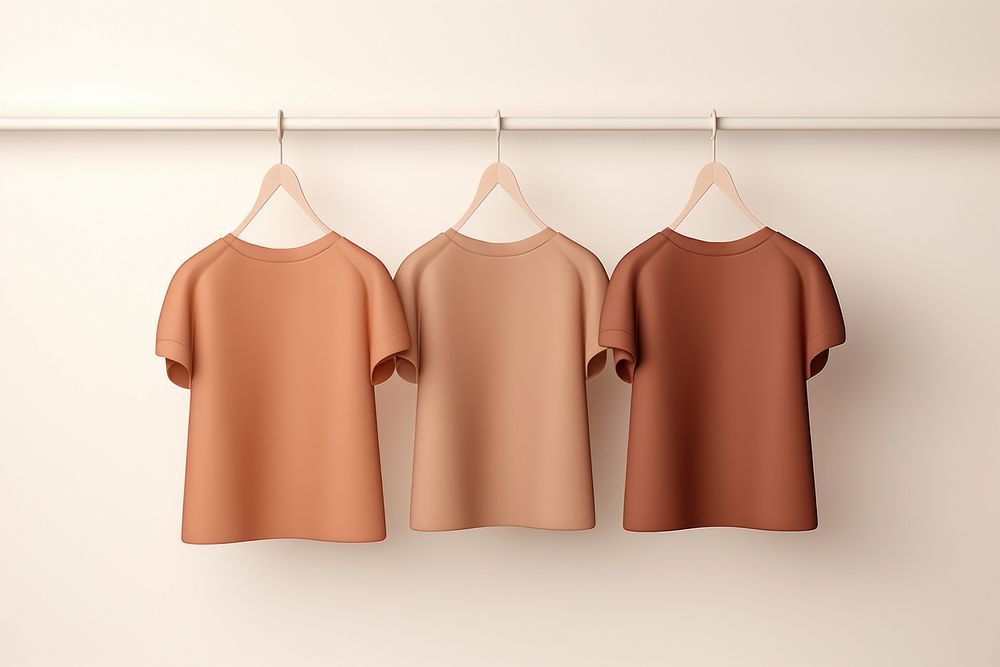 T-shirt hanging apparel blouse. AI generated Image by rawpixel.