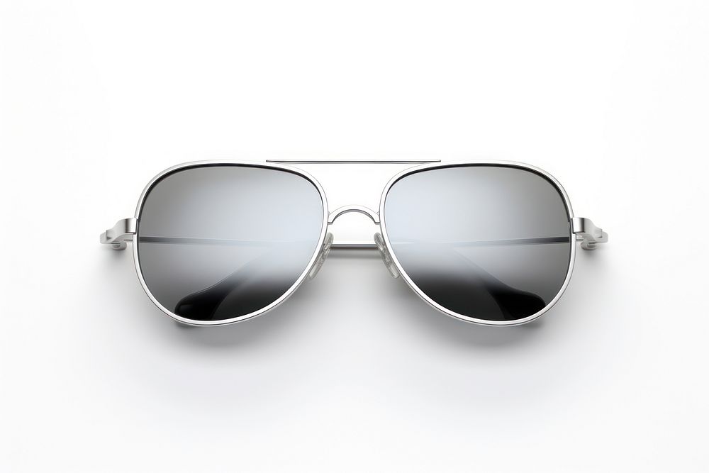 Glasses sunglasses white white background. AI generated Image by rawpixel.
