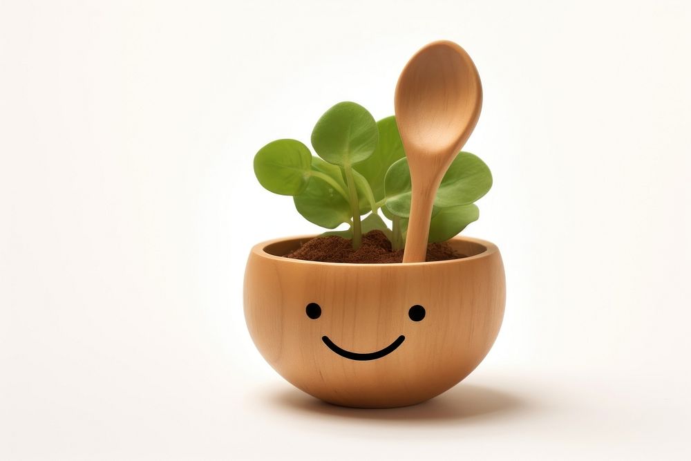 Spoon plant cute leaf. AI generated Image by rawpixel.