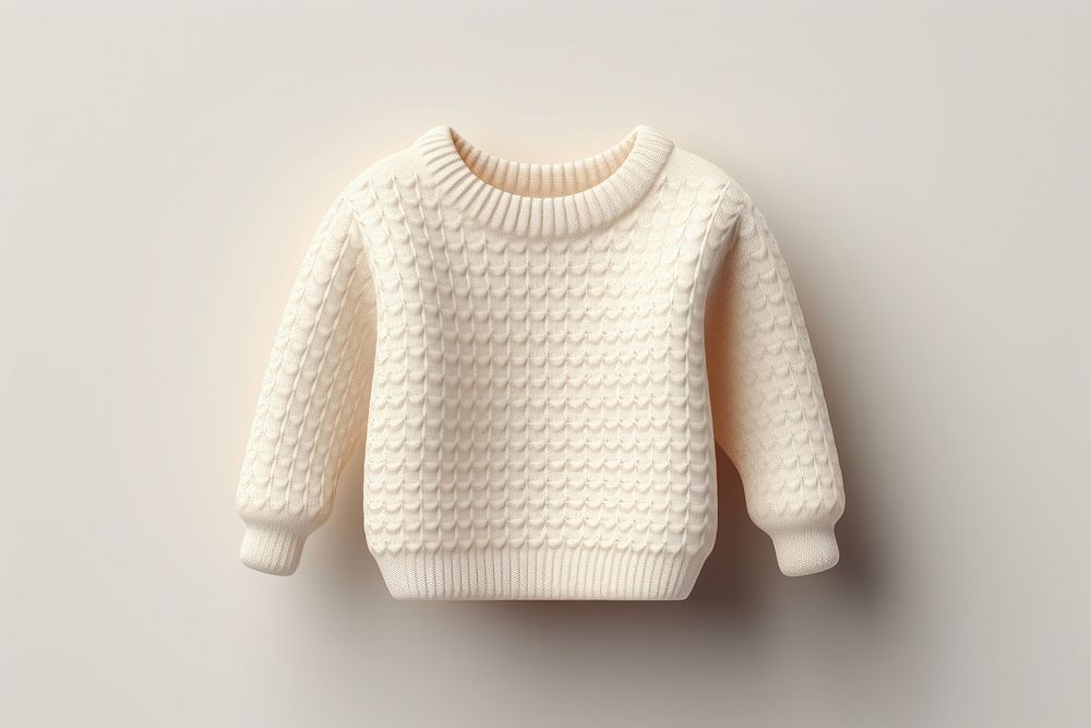 Sweater white cute white background. AI generated Image by rawpixel.