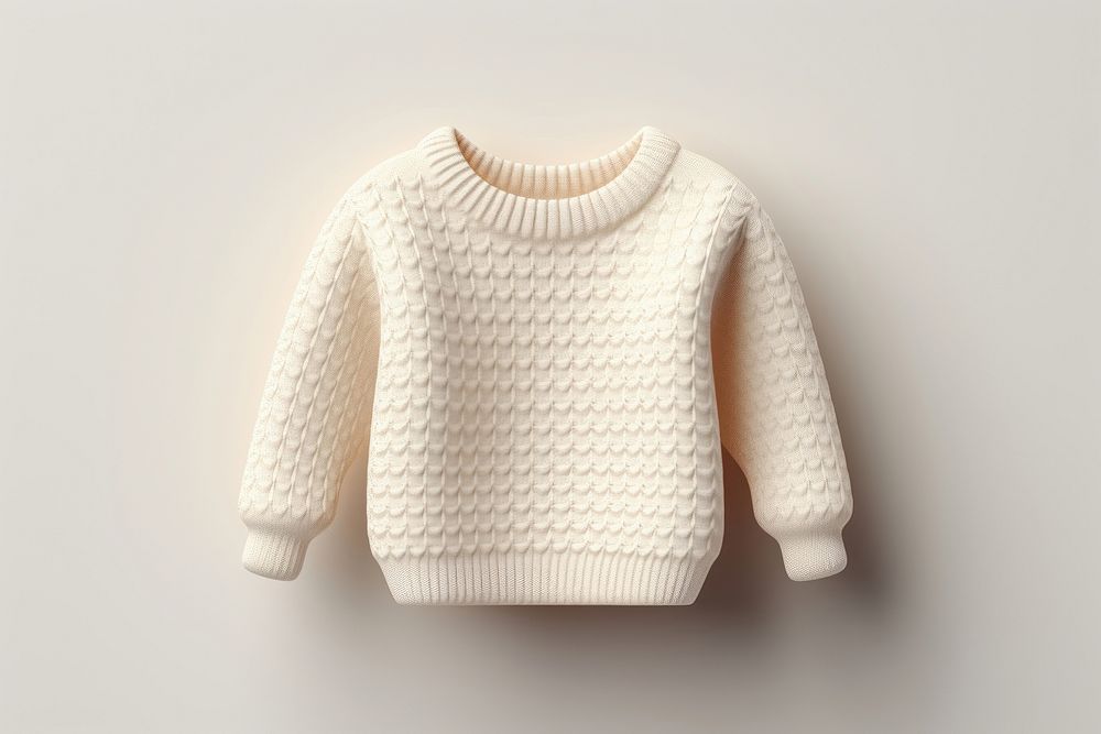 Sweater white cute white background. 