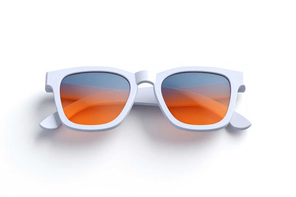 Glasses sunglasses white white background. AI generated Image by rawpixel.