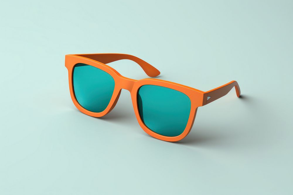 Glasses sunglasses accessories turquoise. AI generated Image by rawpixel.