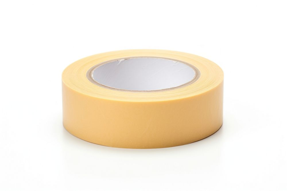 Masking tape white background cylinder circle. 