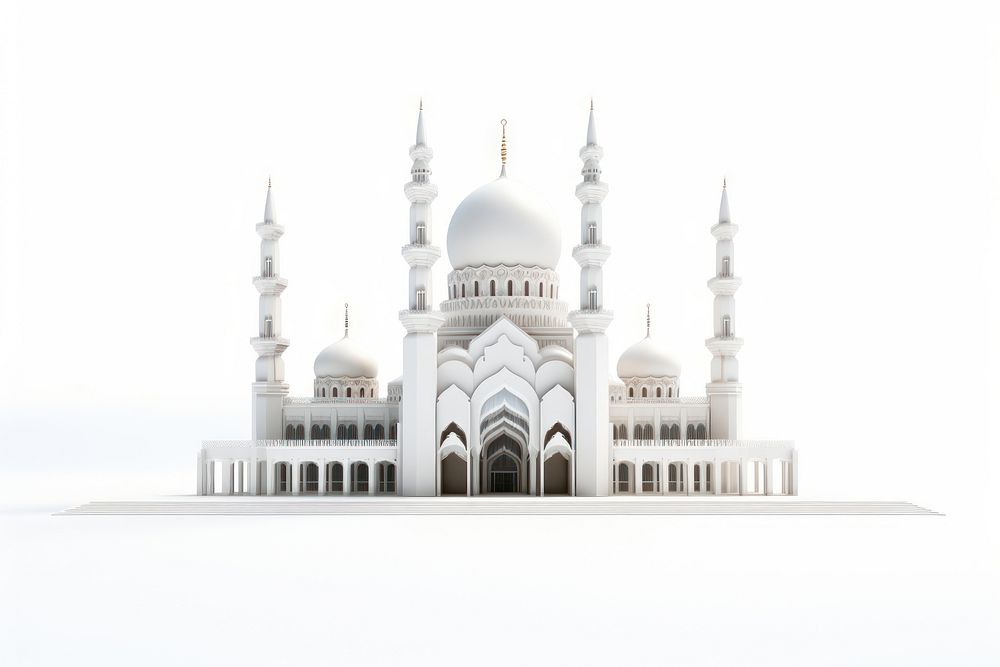 Architecture building white dome. AI generated Image by rawpixel.