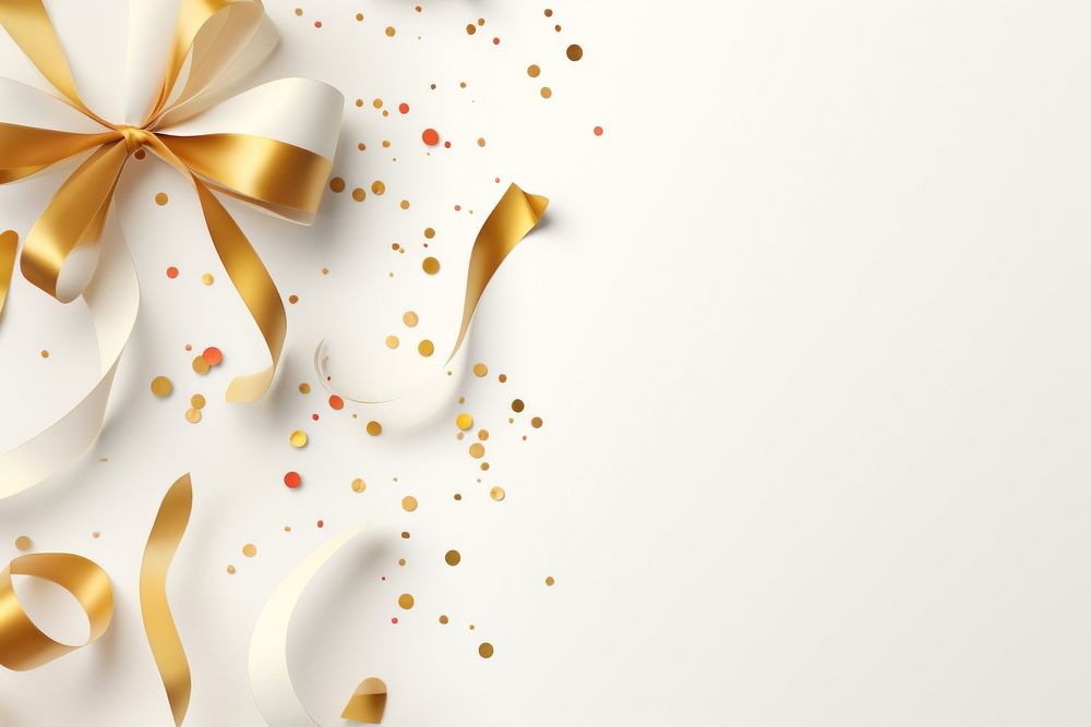 Confetti backgrounds ribbon paper. AI | Free Photo - rawpixel