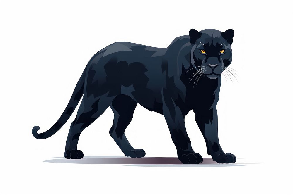 Wildlife panther mammal animal. AI generated Image by rawpixel.