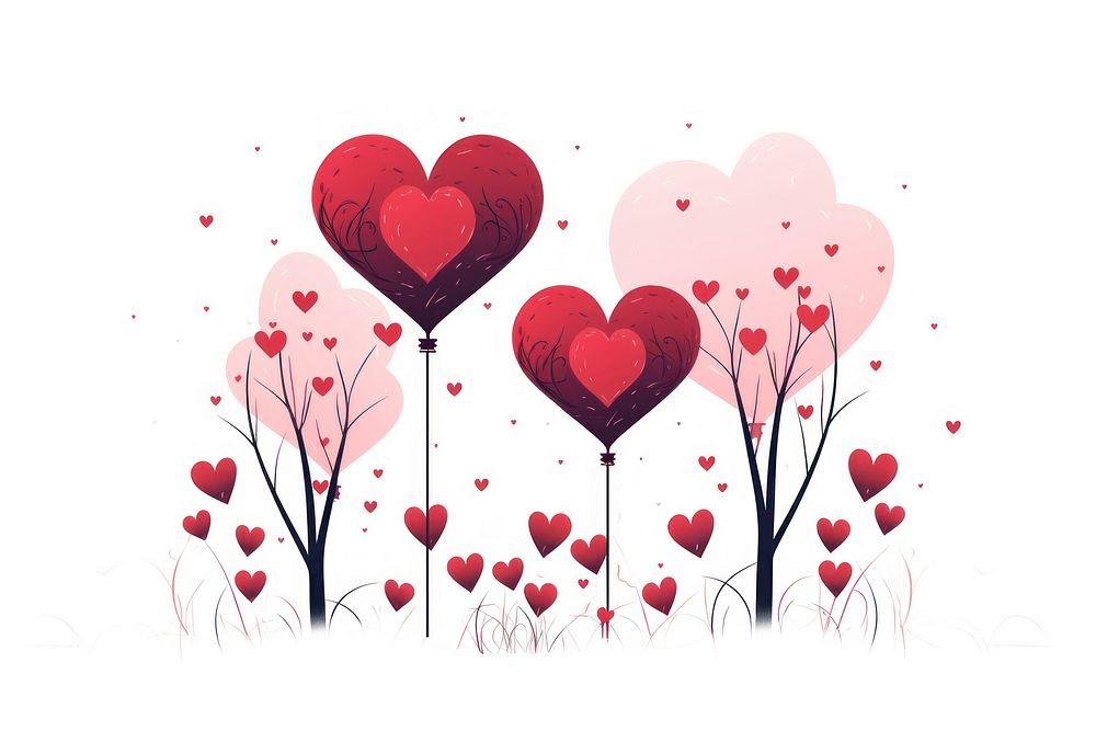 Heart valentine's day celebration creativity. AI generated Image by rawpixel.