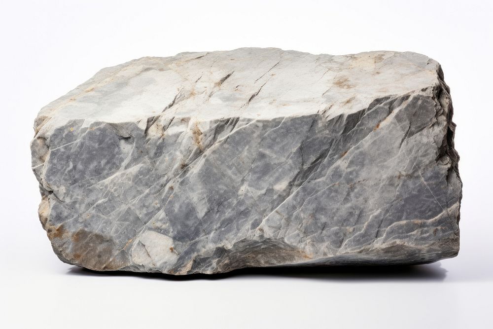 Mineral rock white background paleontology. AI generated Image by rawpixel.