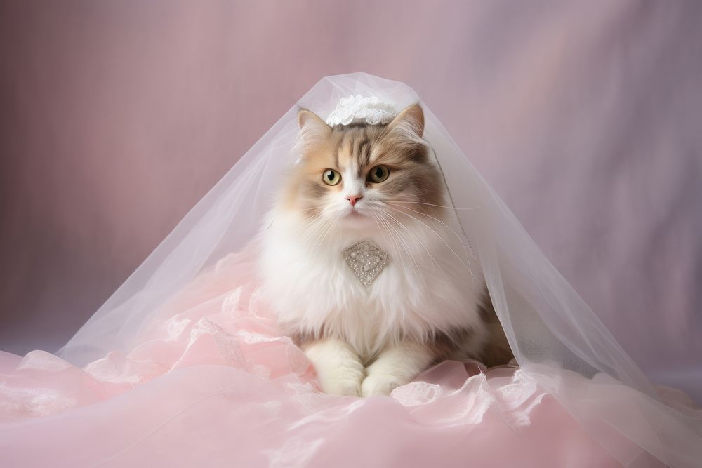 Wedding dress portrait animal. AI generated Image by rawpixel.